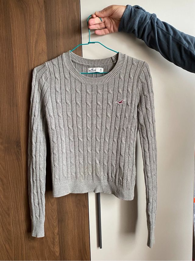 Felpa Hollister grigia