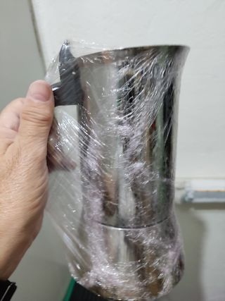 Cafetera italiana de acero inoxidable