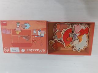 Puzzle de madera. Para 2 años.