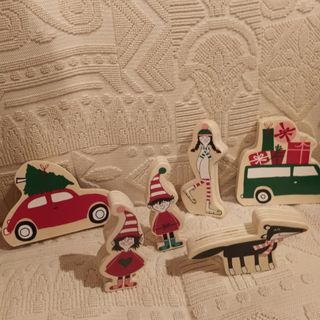 Figuras navideñas madera