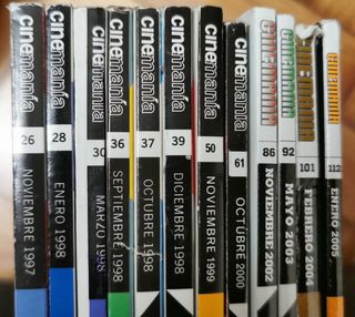 12 revistas CINEMANÍA