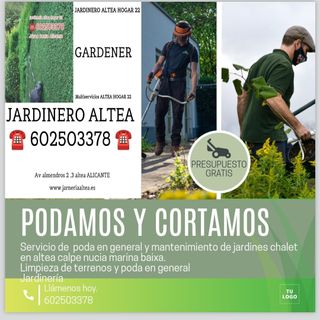 se realizan trabajos de jardinería y limpieza