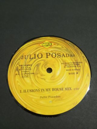 Vinilo dj julio posadas ilusiones maxi single