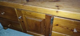 Recibidor aparador de pino