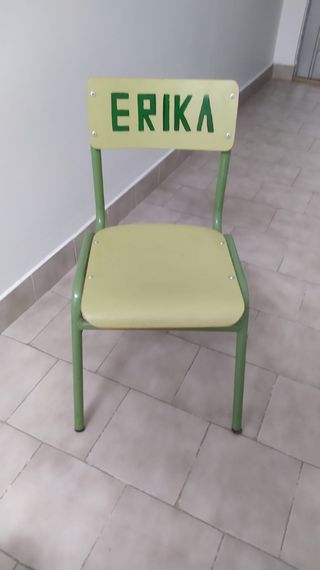 Silla de escritorio infantil metálica