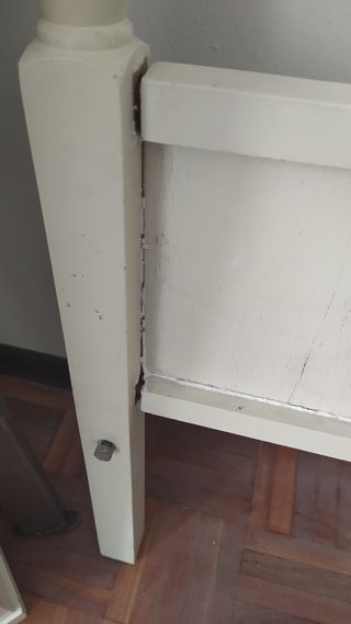 Cabecero y piecero de cama antigua