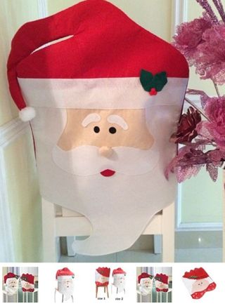 COPRISEDIA DI BABBO NATALE COPRI SPALLIERA