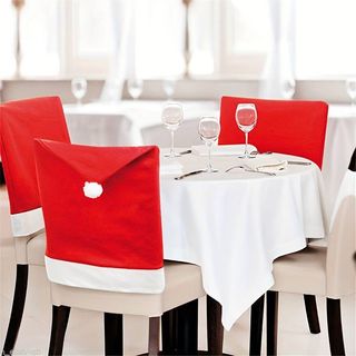COPRISEDIA DI BABBO NATALE COPRI SPALLIERA