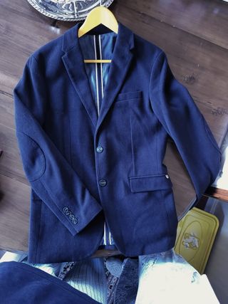 Chaqueta americana Zara azul