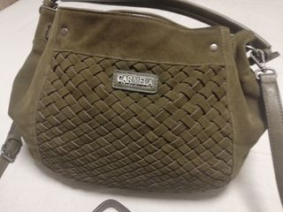 Bolso Carmela - Piel y Ante (Trenzado) - NUEVO
