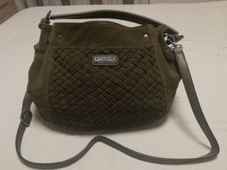 Bolso Carmela - Piel y Ante (Trenzado) - NUEVO