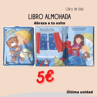 Libro de tela ABRAZA A TU OSITO estimulación bebé