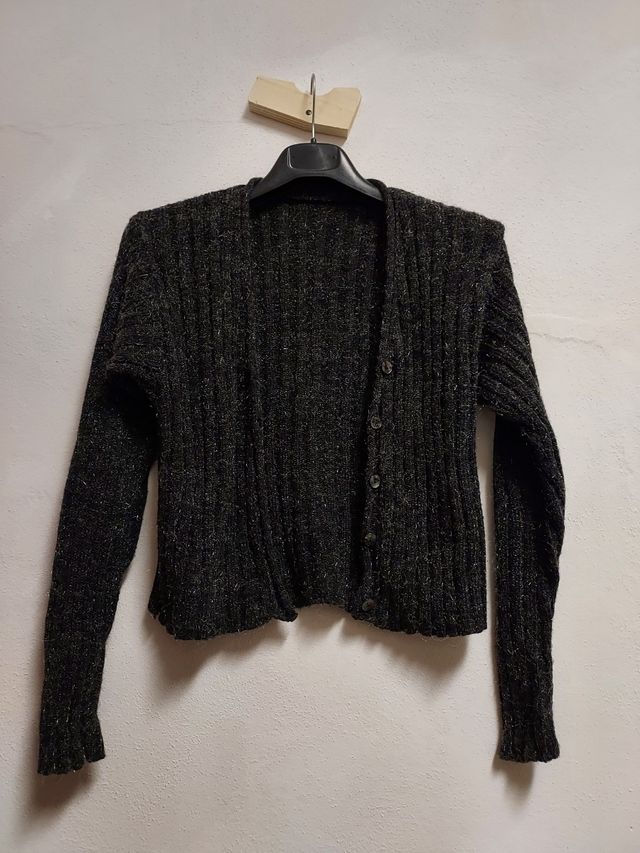 Maglione bottoni vintage scollo a v