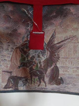 Arazzo gobelin natalizio natività con luci led