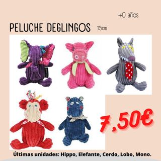 Peluche de tela animales para bebé +0 meses