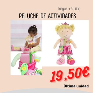 Peluche tela Muñeca estimulación bebé +18 meses