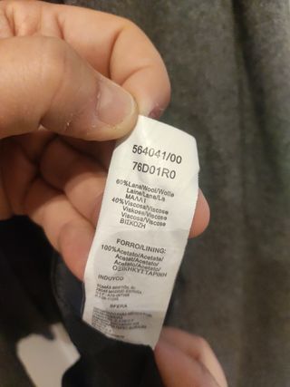 Abrigo de lana gris de Sfera. Talla M