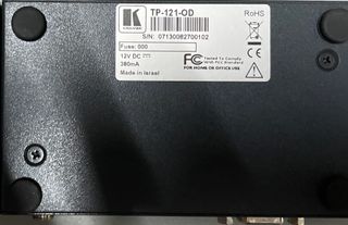 VENDO TRANSMISOR RECEPTOR KRAMER TP-120OD TP-121OD