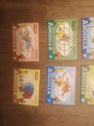 Sellos Disney Anguilla. España 82
