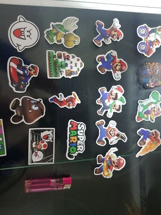 LOTE PEGATINAS SUPER MARIO BROSS