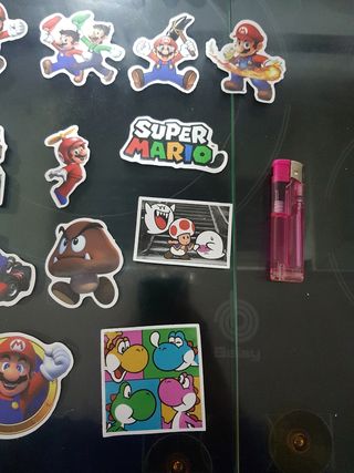 LOTE PEGATINAS SUPER MARIO BROSS