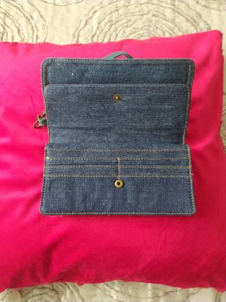 Cartera, tarjetera, monedero, vaquera