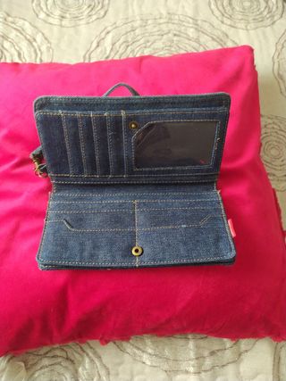 Cartera, tarjetera, monedero, vaquera