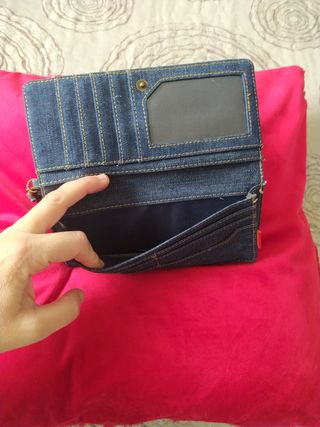 Cartera, tarjetera, monedero, vaquera