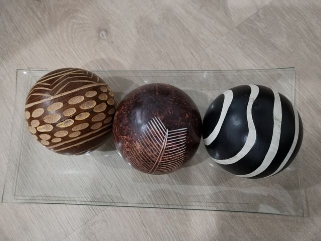 Bandeja decoración esferas