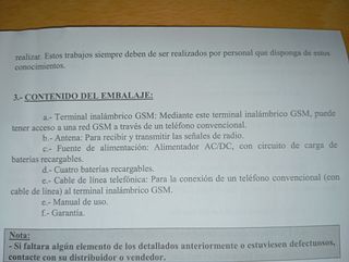 TERMINAL TELEFÓNICO INALÁMBRICO GSM