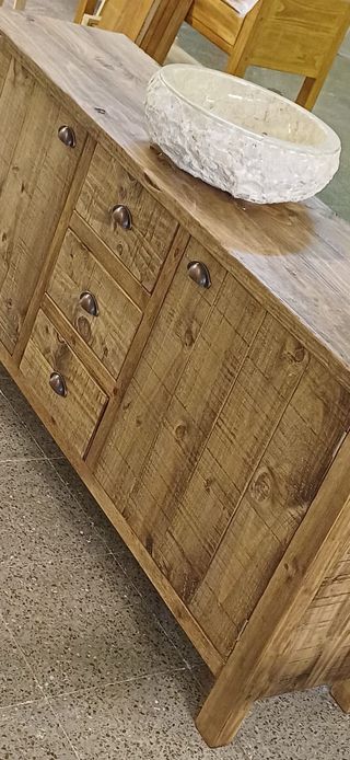 Mueble de baño estilo wabi sabi