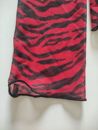 Camiseta transparente animal print Zara
