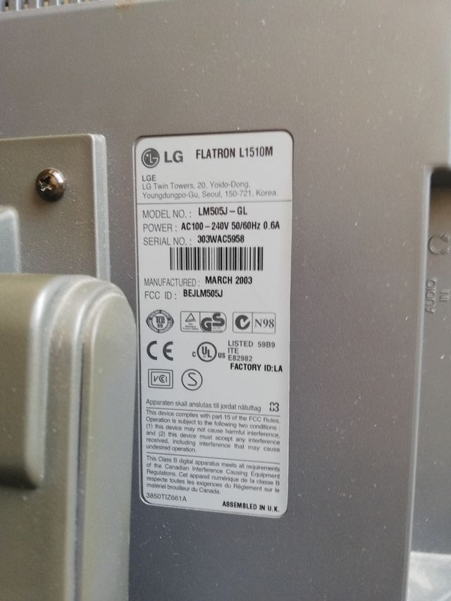 (Y-096) - Monitor/Pantalla ordenador