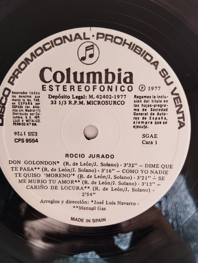 VINILO ROCÍO JURADO (1977)