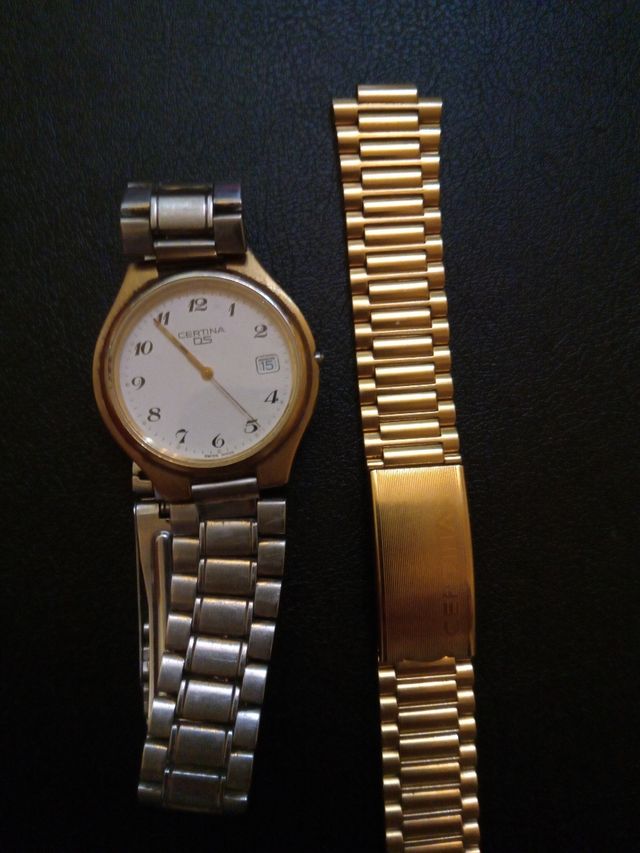 Reloj certina ds chapado oro