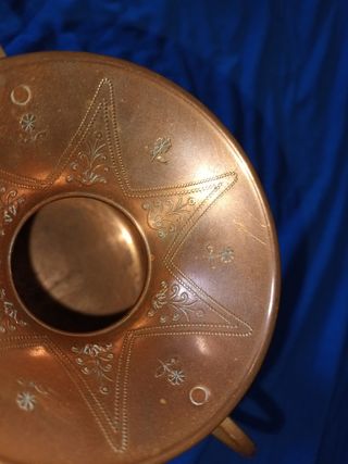 Anfora artigianale martellata rame