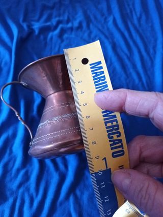 Anfora artigianale martellata rame