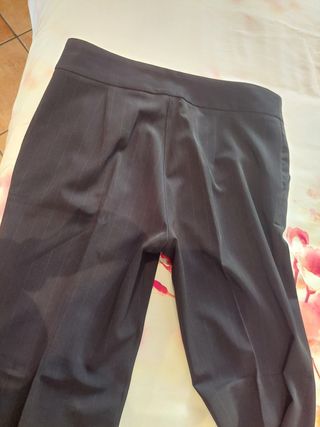 Pantalone  nero   mille righe rosse tg. 44 italian