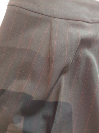 Pantalone  nero   mille righe rosse tg. 44 italian