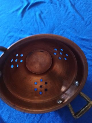 Scolapasta decorativo rame