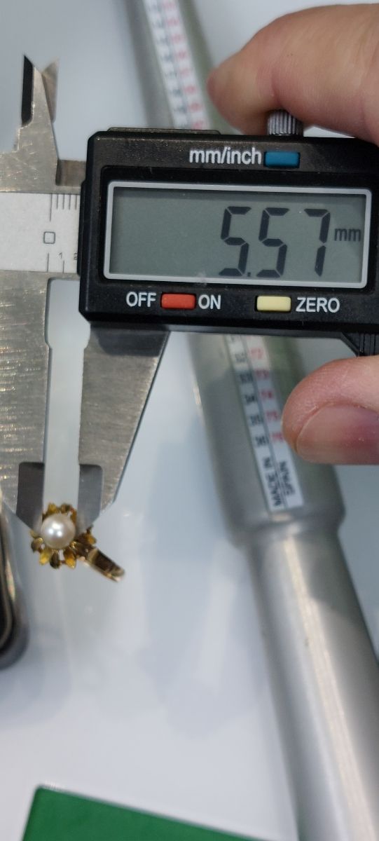 Anillo oro 18k con perla