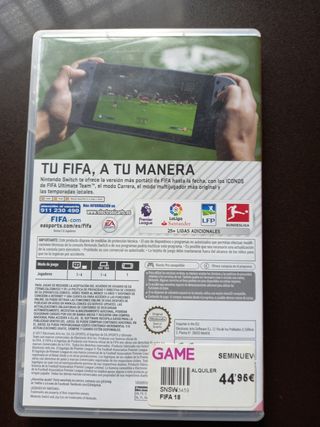 Juego Nintendo Switch, FiFa 18.