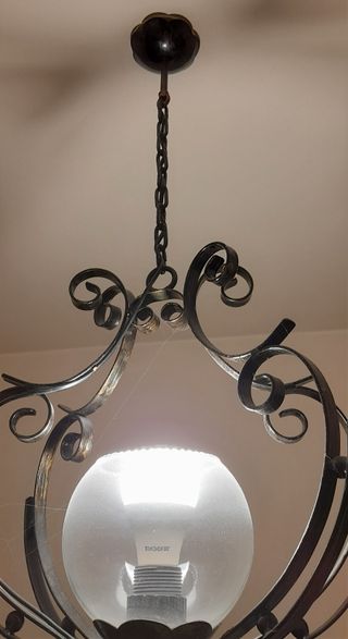 Lampadario in ferro battuto (lmp1)