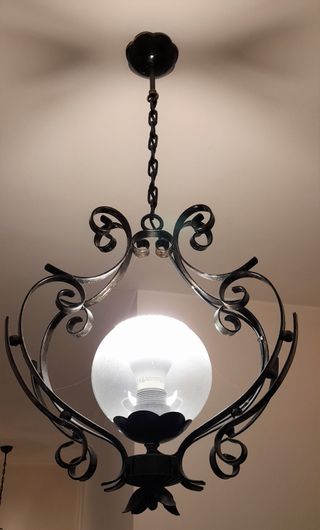 Lampadario in ferro battuto (lmp1)