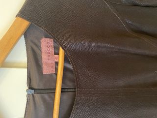 Vestido marrón antelina