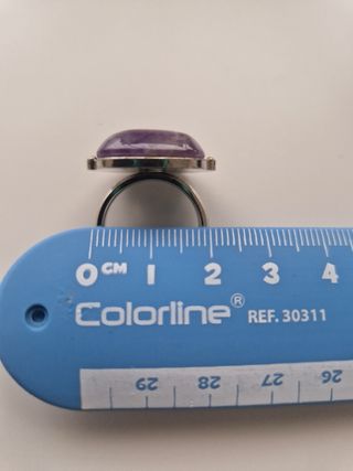 Anillo de plata y amatista