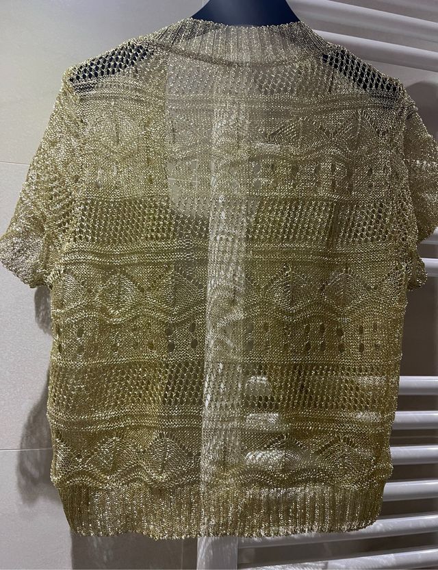 Chaqueta torera de fiesta dorada