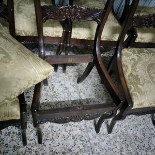 6 SILLAS ISABELINAS DE EPOCA