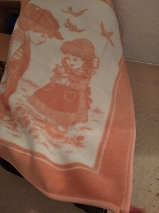 Manta lana,angora cama pequeña