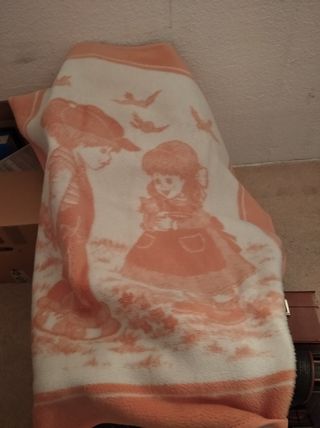 Manta lana,angora cama pequeña